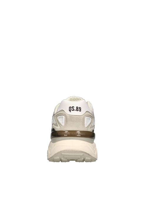 Sneakers in camoscio e tessuto C'N'C | 25402/CP A SUEDEBIANCO-NERO-BEIGE